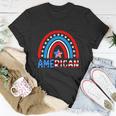 Rainbow American Flag Patriotic For 4Th Of July Unisex T-Shirt Unique Gifts