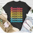 Retro Vintage Sunshine Sun Text Tshirt Unisex T-Shirt Unique Gifts