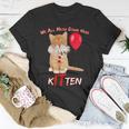 Scary We All Meow Down Here Clown Cat Kitten Unisex T-Shirt Unique Gifts