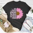 She Whispers Back I Am The Storm Pink Flower Tshirt Unisex T-Shirt Unique Gifts