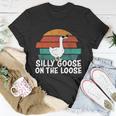 Silly Goose On The Loose Vintage Retro Sunset Tshirt Unisex T-Shirt Unique Gifts