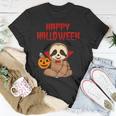 Sloth Halloween Vampire Trick Or Treat Kids Parents Unisex T-Shirt Funny Gifts