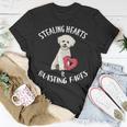 Stealing Hearts Blasting Farts Bichons Frise Valentines Day Unisex T-Shirt Unique Gifts