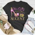 This Queen Was Born On August 24 24Th August Birthday Queen Unisex T-Shirt Funny Gifts