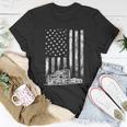 Truck Driver American Flag Trucker Vintage Gift Unisex T-Shirt Unique Gifts