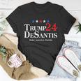 Trump Desantis 2024 Make America Florida Election Logo Tshirt Unisex T-Shirt Unique Gifts