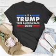 Trump Take America Back 2024 Election Logo Unisex T-Shirt Unique Gifts