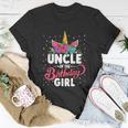 Uncle Of The Birthday Girl Uncle Funny Unicorn Birthday Unisex T-Shirt Unique Gifts