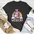 Unicorn 4Th Of July Merica Girl Rainbow Unisex T-Shirt Unique Gifts