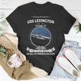 Uss Lexington Cv 16 Front Style Unisex T-Shirt Unique Gifts