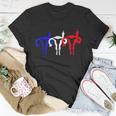 Uterus Shows Middle Finger Feminist Blue Red 4Th Of July Unisex T-Shirt Unique Gifts
