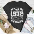 Vintage Crown Made In 1972 50 Years Of Being Awesome 50Th Birthday Unisex T-Shirt Unique Gifts