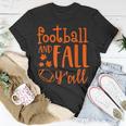 Vintage Fall Yall Halloween Funny Football And Fall Yall Unisex T-Shirt Funny Gifts