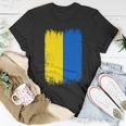 Vintage Ukraine Ukrainian National Flag Patriotic Ukrainians Unisex T-Shirt Unique Gifts