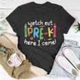 Watch Out Prek Here I Come Back To School First Day Of School T-shirt Personalized Gifts