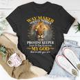 Way Maker Miracle Worker Lion Unisex T-Shirt Unique Gifts