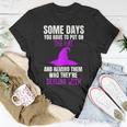 Womens Funny Bad Witch Halloween Costume Put On The Hat Quote Unisex T-Shirt Funny Gifts
