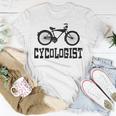 Cycology Beach Cruiser Cycologist Funny Psychology Cyclist  Unisex T-Shirt