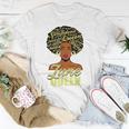 Black African American Melanin Afro Queen June Birthday Unisex T-Shirt Funny Gifts