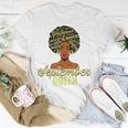 Black African American Melanin Afro Queen September Birthday Unisex T-Shirt Funny Gifts
