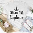 Captain Wife Dibs On The Captain Quote Anchor Sailing T-shirt Personalized Gifts