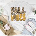Distressed Fall Vibes Leopard Lightning Bolts In Fall Colors T-shirt Personalized Gifts