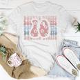 Girls 10Th Birthday Double Digits Tenth Hippie Daisy Print V2 T-shirt Personalized Gifts