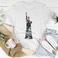 Statue Of Liberty Kitty Ears Resist Feminist Unisex T-Shirt Unique Gifts