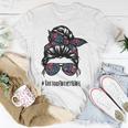 Tattoo Artist Wife Life Messy Bun Hair Glasses Unisex T-Shirt Funny Gifts