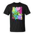 1990&8217S 90S Halloween Party Theme I Love Heart The Nineties Unisex T-Shirt