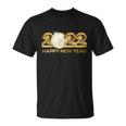 2022 Happy New Year Golden Logo Unisex T-Shirt