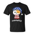 4Th Of July Cat Meowica Independence Day Patriot Usa Flag Unisex T-Shirt