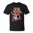 500 Indianapolis Indiana The Race State Checkered Flag Unisex T-Shirt