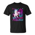 8Th Birthday 8 Year Old Girl Flossing Funny Unicorn Party Unisex T-Shirt
