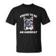 American Cat 4Th Of July Funny Unisex T-Shirt