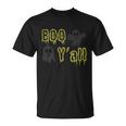 Boo Yall Ghost Boo Halloween Quote Unisex T-Shirt