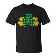 Buffalo Shamrock Plaid Irish Clovers T-Shirt