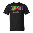 Computer Teacher Tie Dye School Appreciation T-shirt