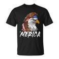 Eagle Mullet Merica 4Th Of July Usa American Flag Patriotic Great Gift Unisex T-Shirt
