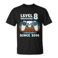 Eight 8Yr Bday Son Boy Funny Gamer 8Th 8 Years Old Birthday Unisex T-Shirt