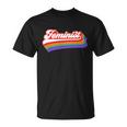 Feminist Retro 70S Feminism Funny Gift Vintage Rainbow Unisex T-Shirt