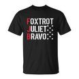 Foxtrot Juliet Bravo Funny Joe Biden Fjb Pro America Unisex T-Shirt