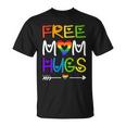 Free Mom Hugs Rainbow Heart Lgbt Pride Month Unisex T-Shirt
