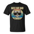 Funny Vintage Cat Daddy Tee Fathers Day Best Cat Dad Ever Unisex T-Shirt