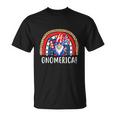 Gnome 4Th Of July Rainbow American Flag Unisex T-Shirt