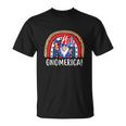 Gnome 4Th Of July Rainbow American Flag V2 Unisex T-Shirt