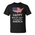 Happy 4Th Of July Independence Day God Bless America Gift Unisex T-Shirt