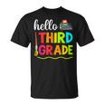 Hello Third Grade Boy Kids Teachers Girl Students 3Rd Grade Unisex T-Shirt