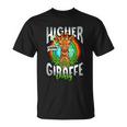 Higher Than Giraffe Gift Pussy Stoner Weed 420 Pot Gift V2 Unisex T-Shirt