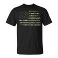 Husband Daddy Protector Hero Fathers Day Flag V2 T-shirt